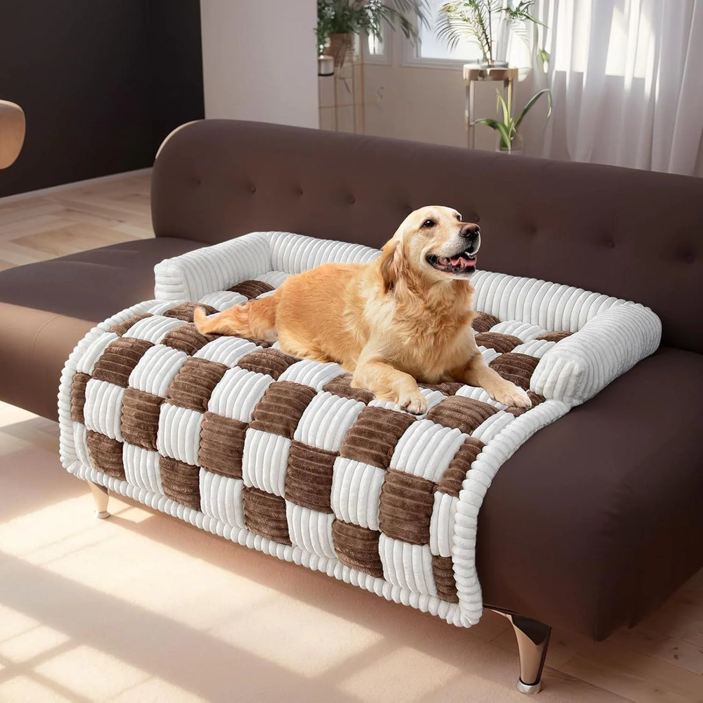 Checkered Black and White Pet Bed