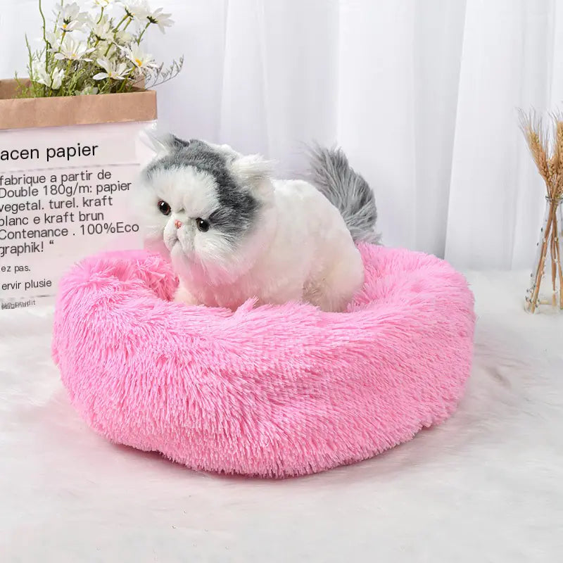 New Dog Bed - Plush Round Pet Mat for Cats and Dogs