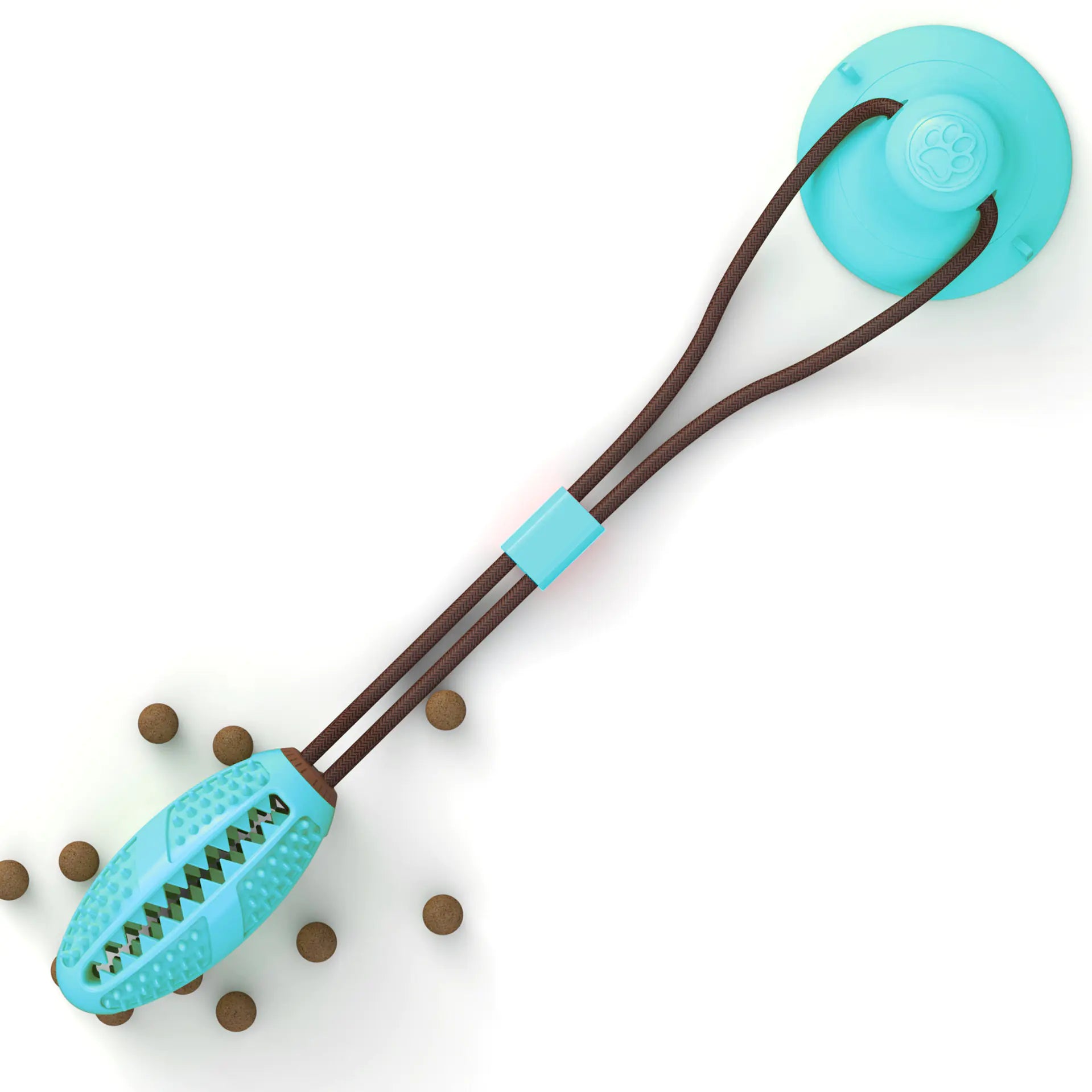 Interactive Silicone Suction Cup Dog Ball, Toy for Chewing
