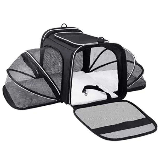 Foldable Soft-Sided Cat & Dog Carrier Bag Extendable
