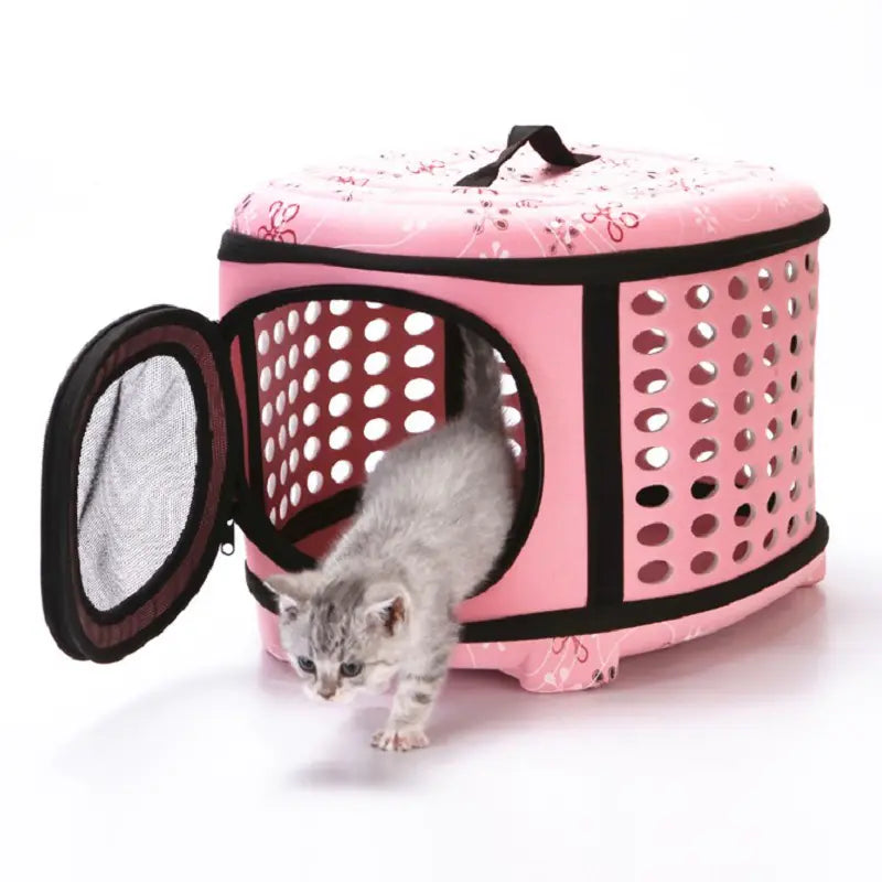 Foldable Pet Carrier, Breathable Design