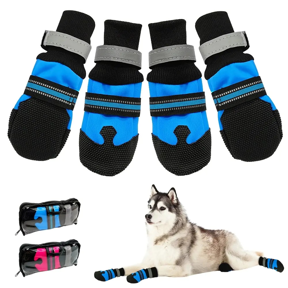 Large Dog Winter Walking Shoes with Non-Slip Sole
