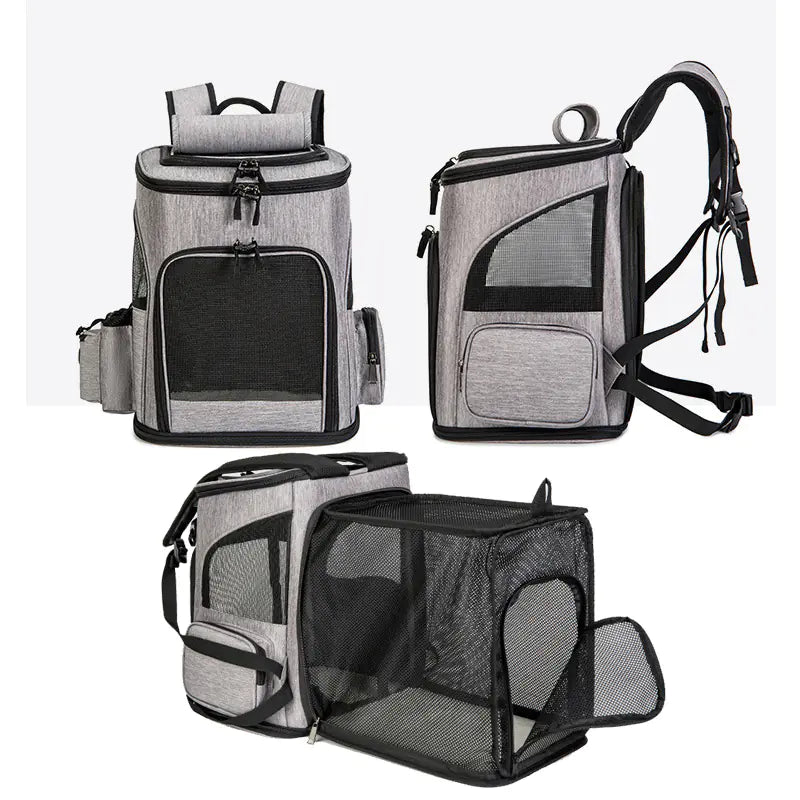 Large Capacity Breathable Pet Carrier Backpack for Cats/Dogs