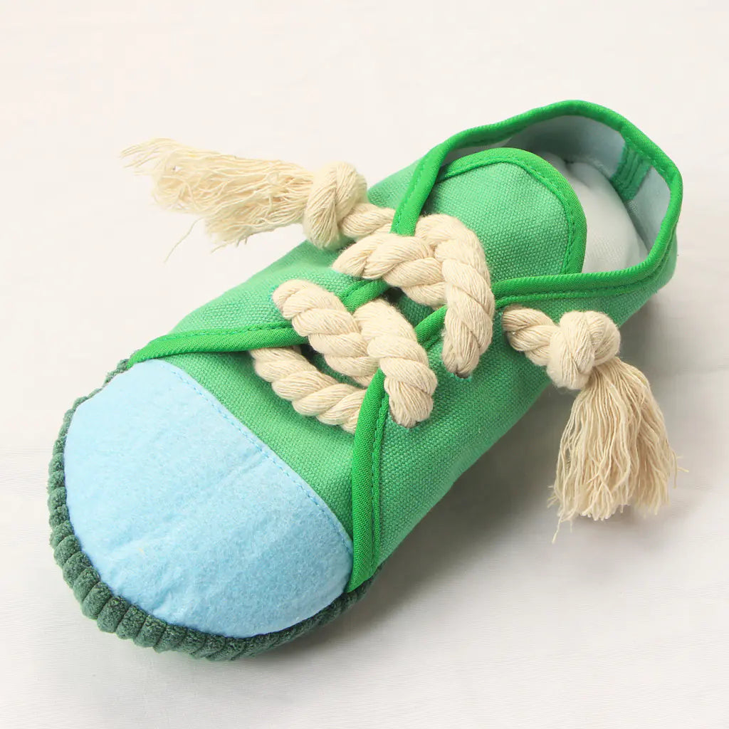 Canvas Shoes Sound Chewable Toy