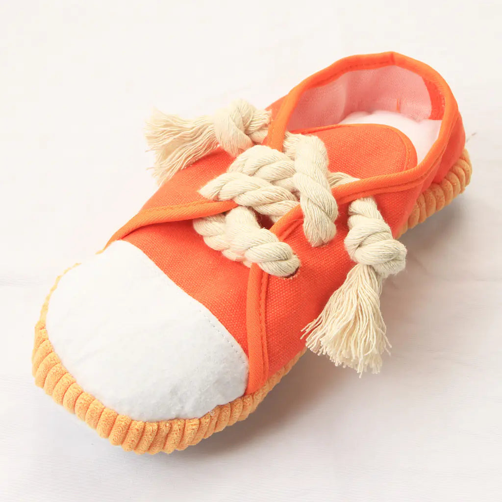 Canvas Shoes Sound Chewable Toy